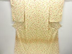 扇模様付け下げ小紋着物